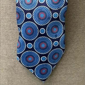 Zegna multicolor blue tie